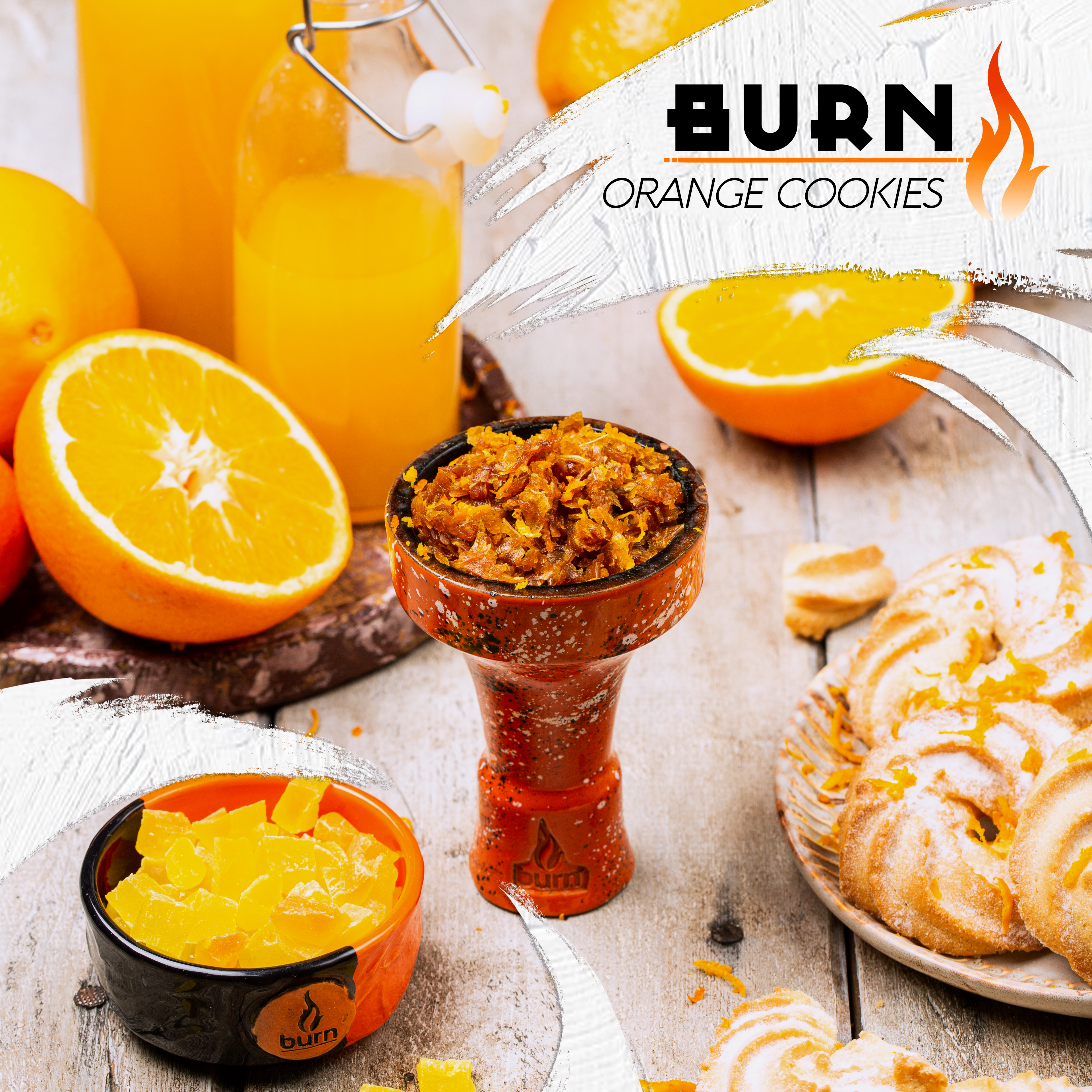(M) Burn 100 г Orange Cookies (Печенье с апельсиновой прослойкой)