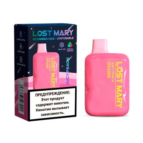 (M) Одноразовая ЭС Lost Mary OS 4000 Сочный персик